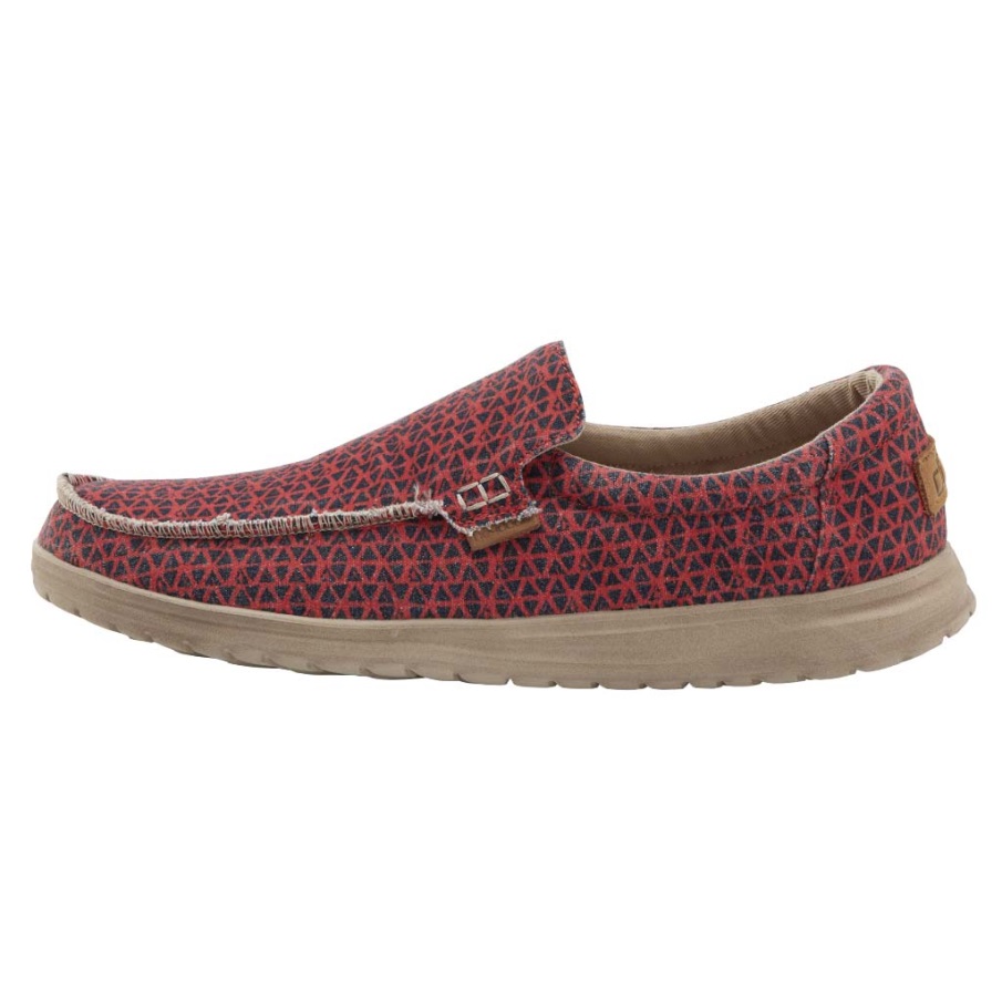 Hey Dude Mikka Print Geometric Red
