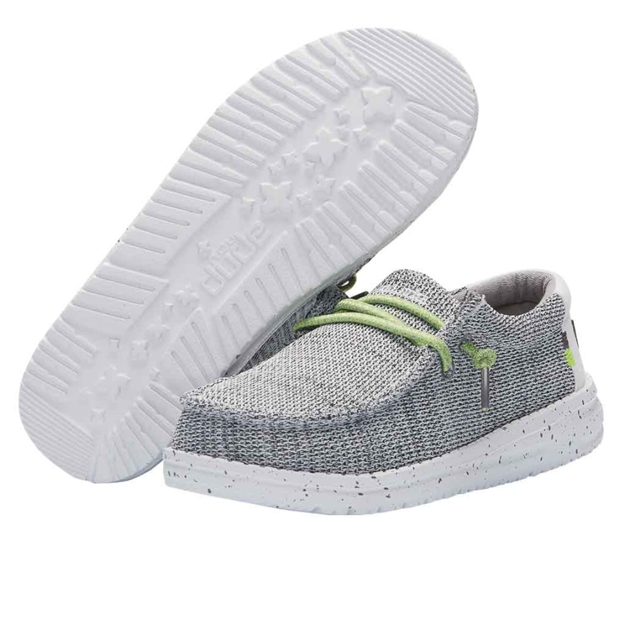 Hey Dude Wally Youth Sox Stone White