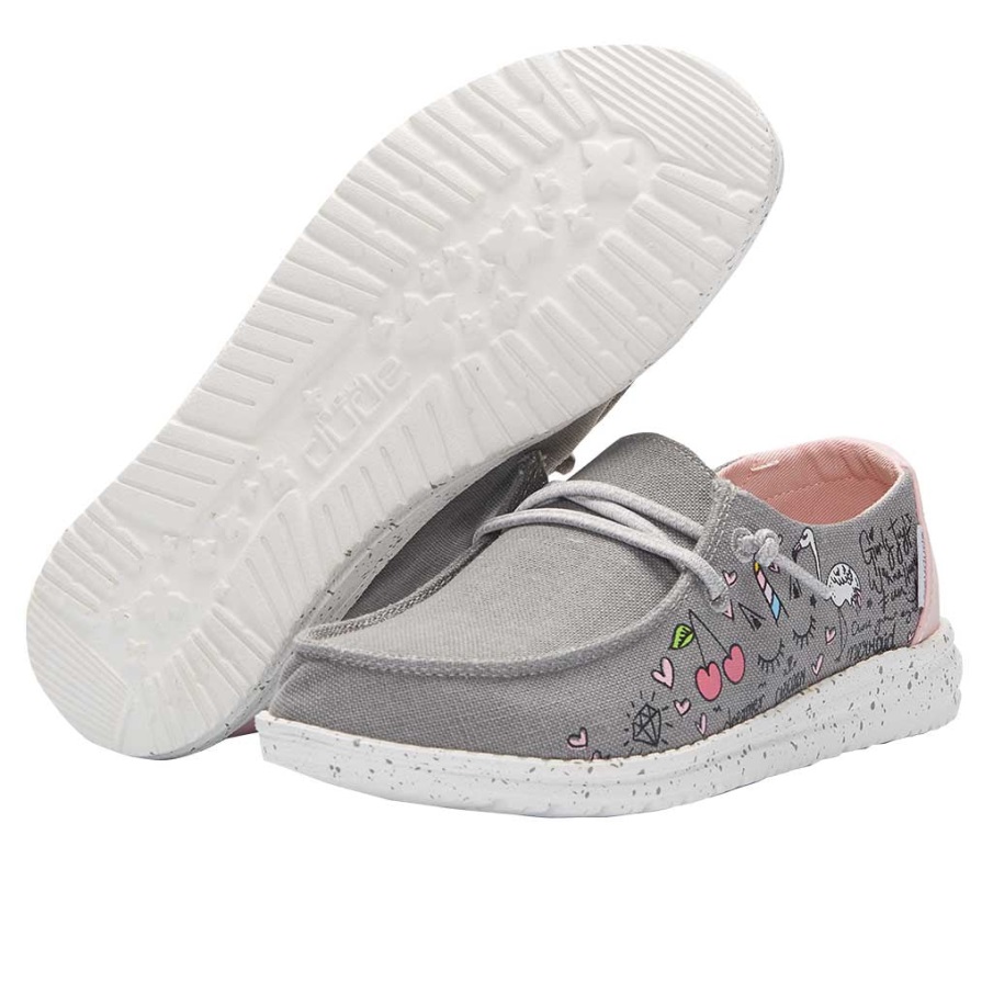 Hei Jätkä Wendy Nuorten Doodle Harmaa