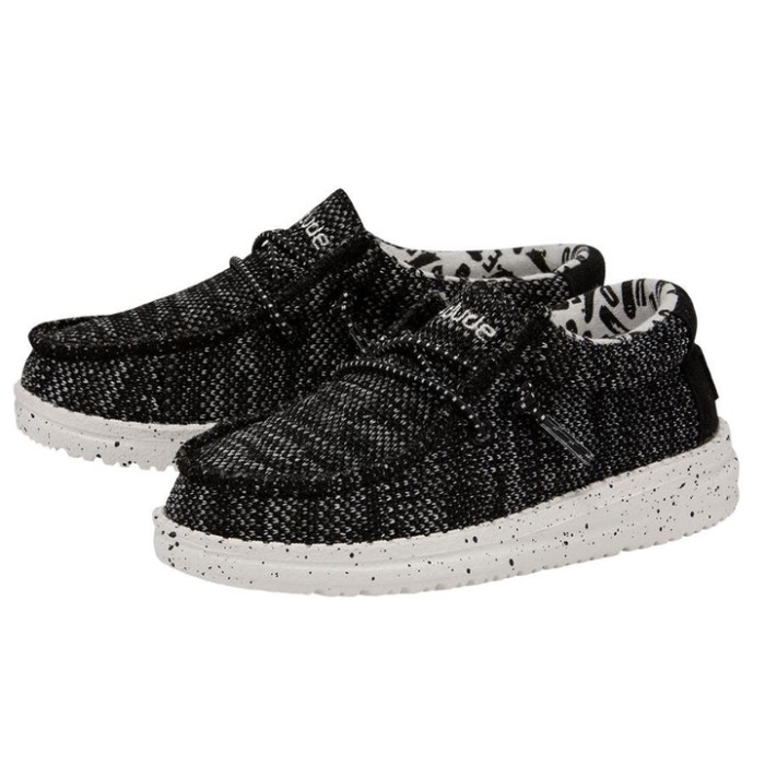 Hei Jätkä Wally Toddler Sox Musta-valkoinen