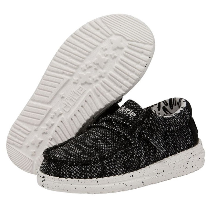 Hei Jätkä Wally Toddler Sox Musta-valkoinen