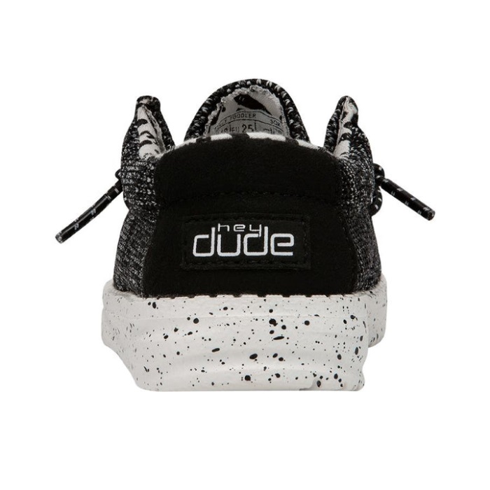 Hei Jätkä Wally Toddler Sox Musta-valkoinen