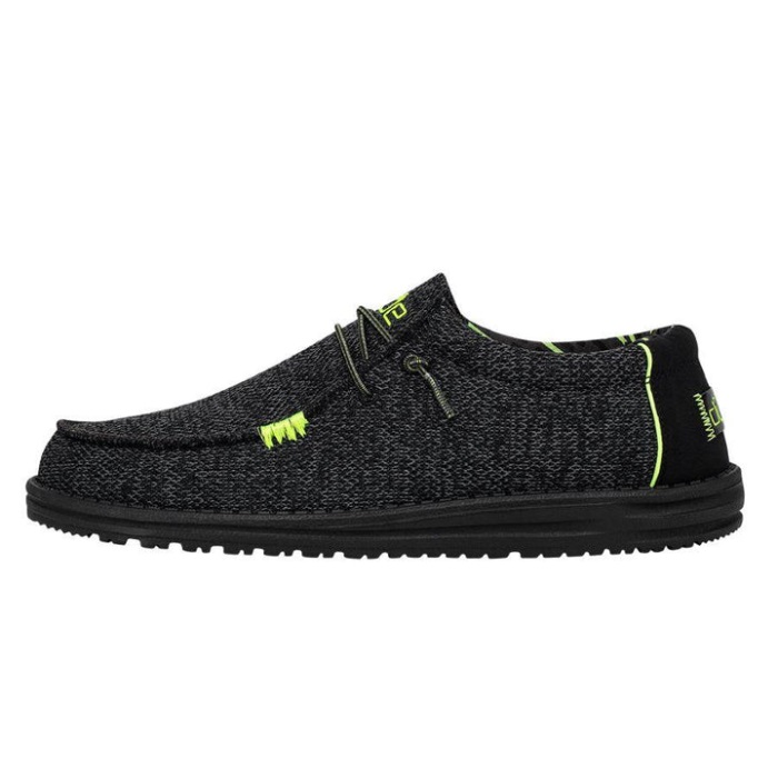 Wally Sox Neon Lime Hei Dude