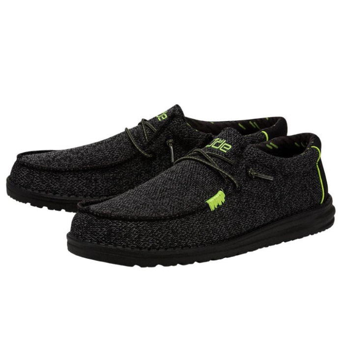 Wally Sox Neon Lime Hei Dude