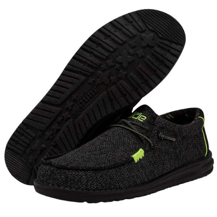 Wally Sox Neon Lime Hei Dude