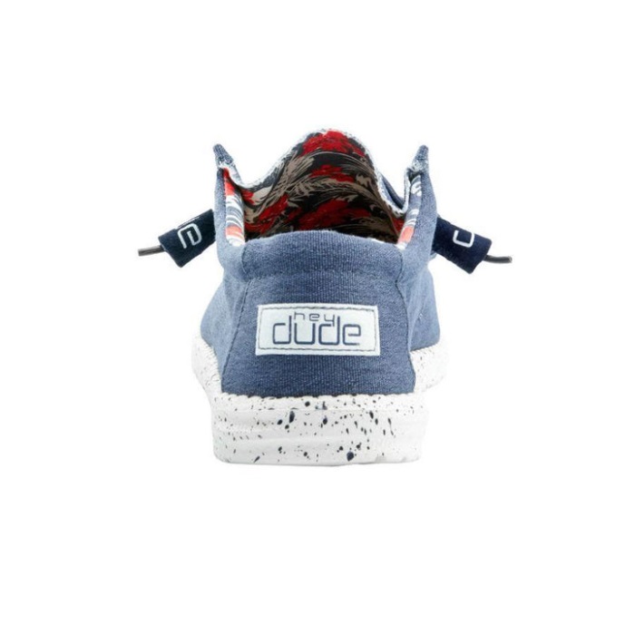 Wally Stretch Blue Hey Dude