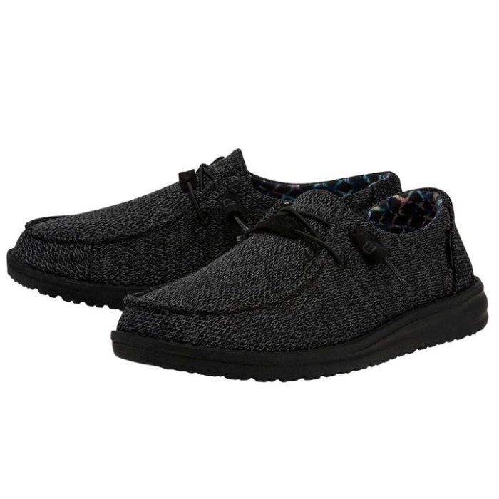 Wendy Sox Micro Total Black Hey Dude